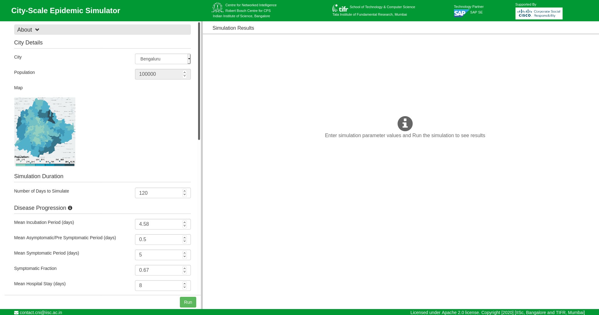 City Scale Agent Based Simulator Interface (with TIFR, CISCO, SAP)